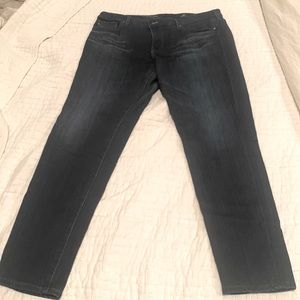 AG Adriano Goldschmied dark blue legging ankle jeans, size 32
